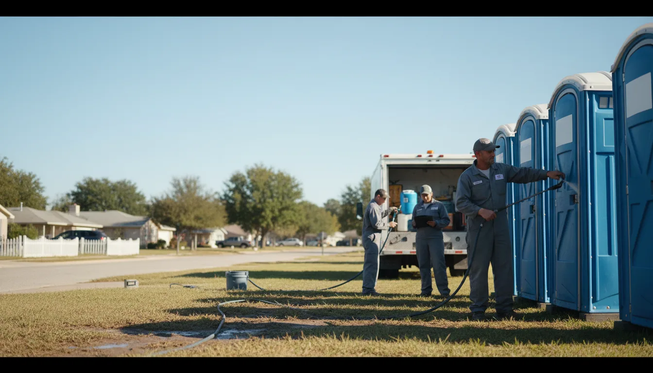 Long-Term Portable Toilet Rental in Rainbow, TX near me